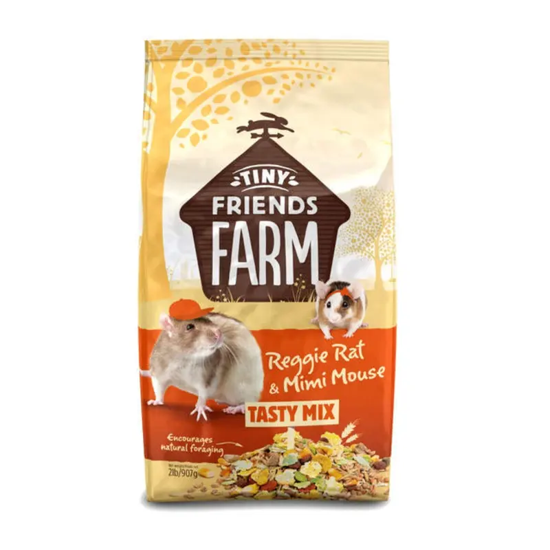 Tiny Friends Farm Reggie Rat Tasty Mix