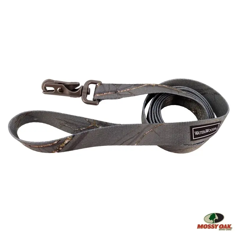 Water & Woods Patterned Dog Leash, Country Roots Evergreen,  1" x 6'