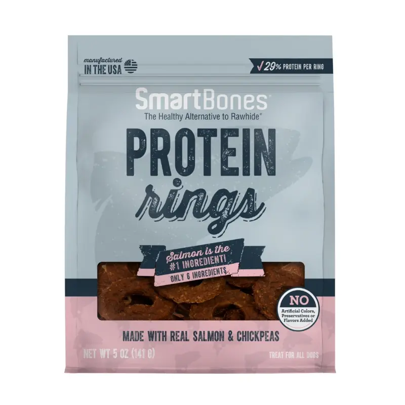 SmartBones Protein Rings Salmon & Chickpea 5oz