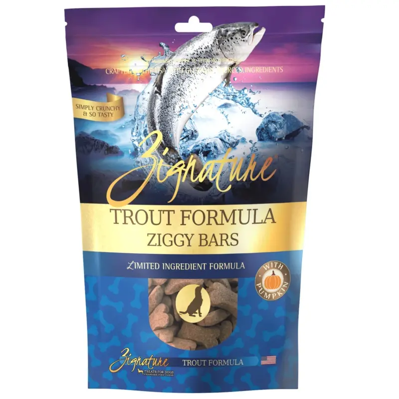 Zignature Trout  Biscuit Treats For Dog, 12oz