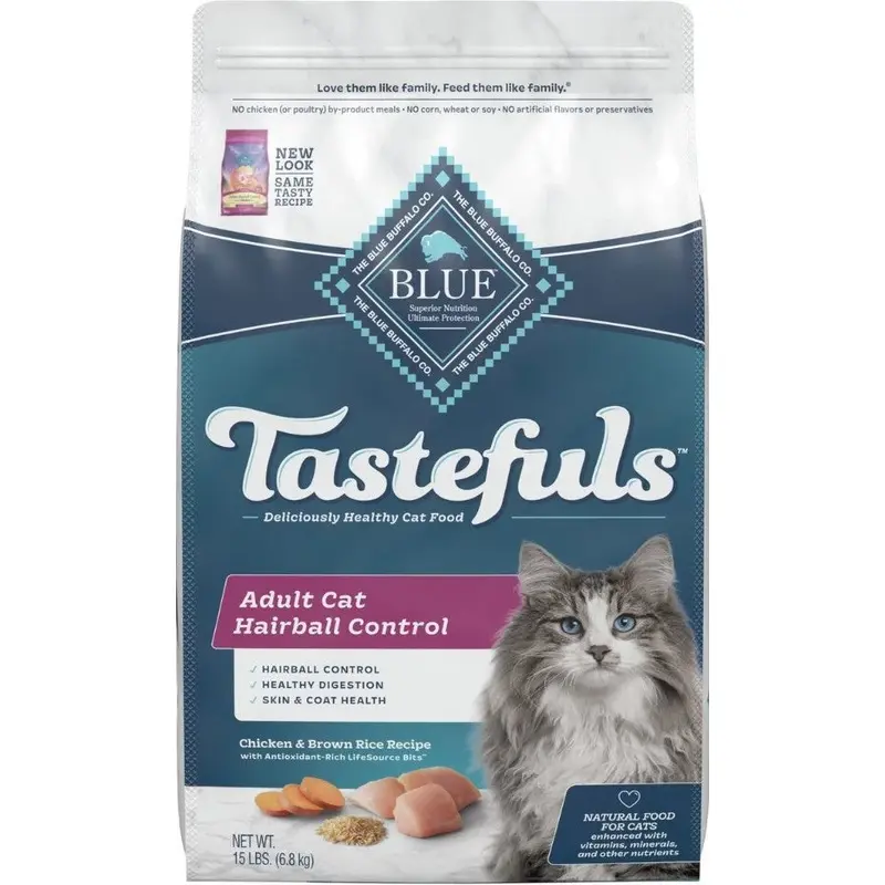 Blue Buffalo Indoor Hairball Control Chicken & Brown Rice Recipe Dry Cat Food