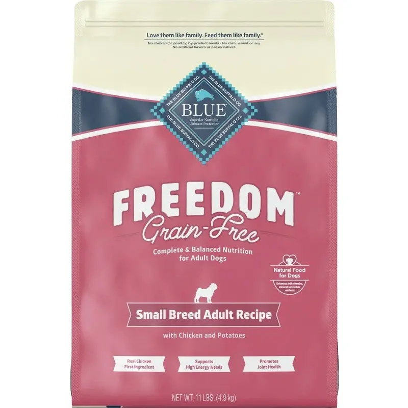 Blue Buffalo Freedom Grain Free Chicken Recipe Small Breed Adult Dry Dog Food
