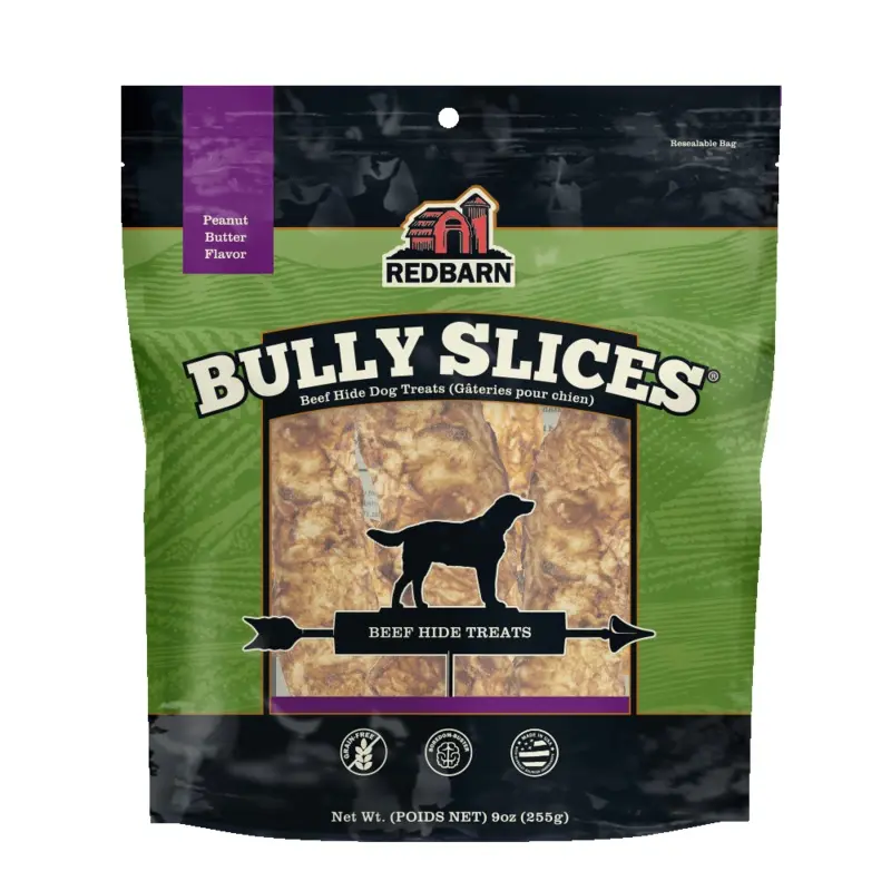 Redbarn Peanut Butter Flavored Bully Slices Dog Chew