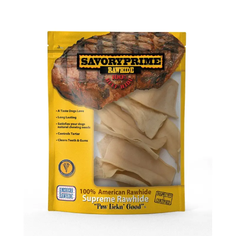 Savory Prime Natural Rawhide Chips for Dogs - 4  oz.