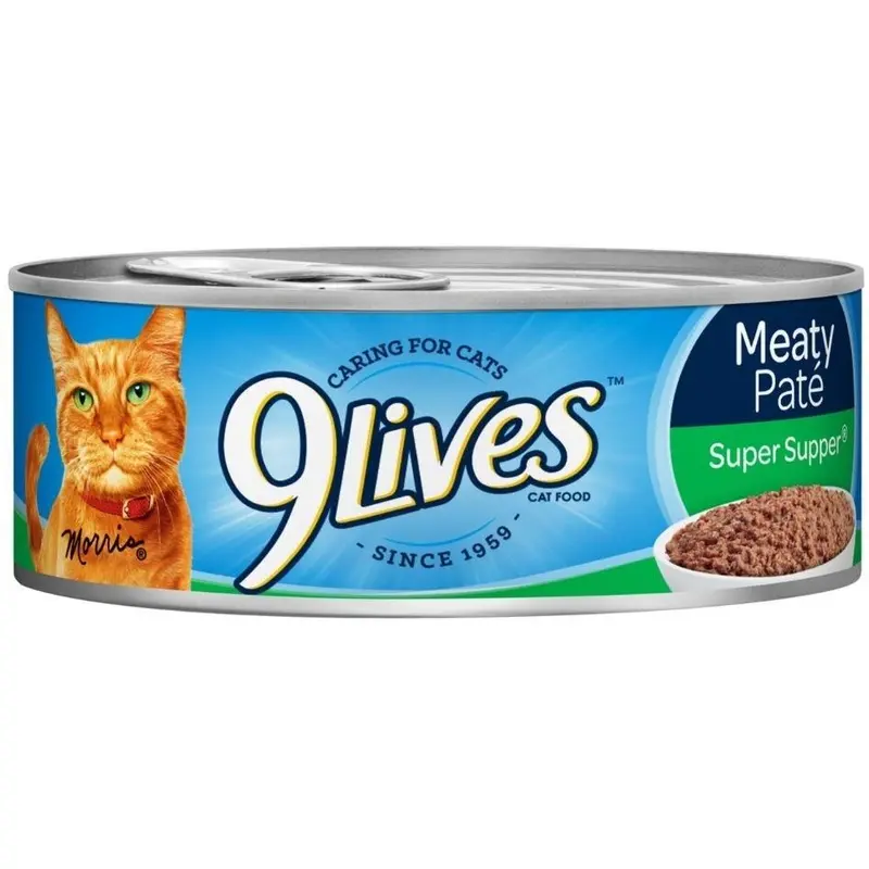 9 Lives Meaty Pate Super Supper Canned Cat Food