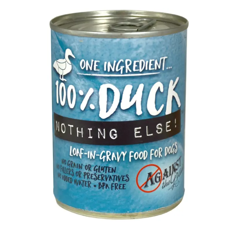 Against the Grain Nothing Else Grain Free One Ingredient 100% Duck Canned Dog Food