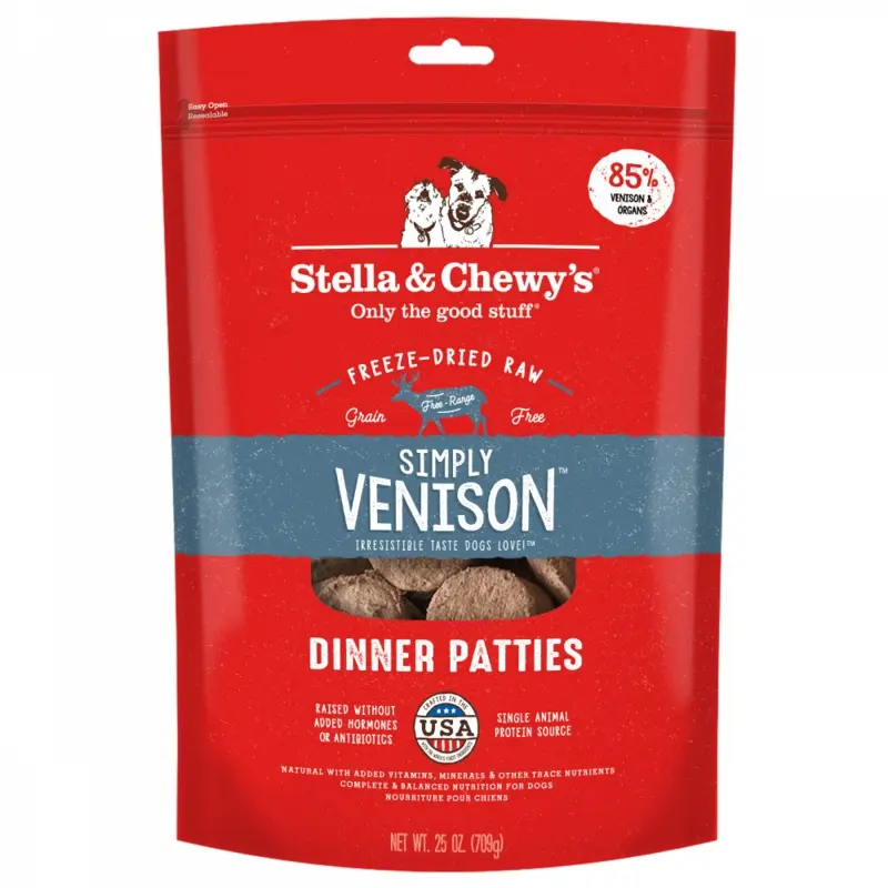 Stella & Chewy's Simply Venison Freeze-Dried Raw Patties Dog Food
