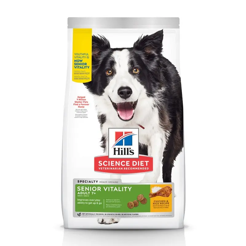 Hill's Science Diet Adult 7+ Senior Vitality Chicken Recipe Dry Dog Food
