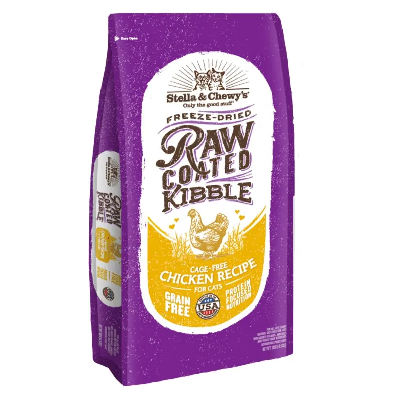 Stella & Chewy's Raw Coated Kibble Cage Free Chicken Recipe Dry Cat Food