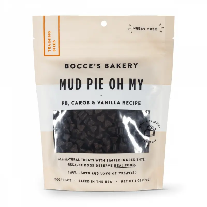 Bocce's Bakery Every Day Mud Pie Oh My Training Bites Dog Treats