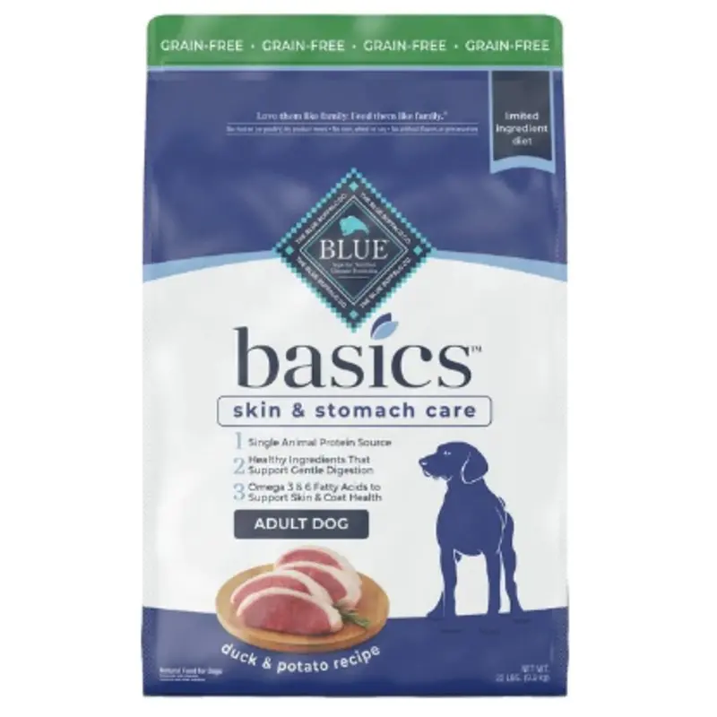 Blue Buffalo Basics Grain Free Adult Duck & Potato Recipe Dry Dog Food