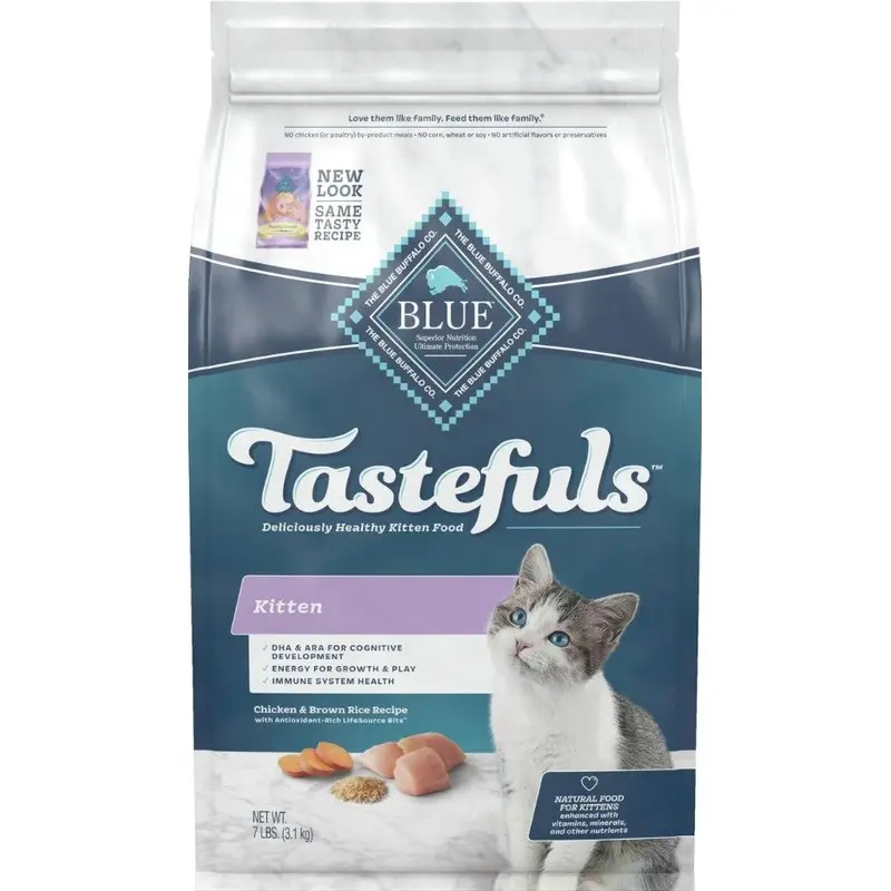 Blue Buffalo Healthy Growth Natural Chicken & Brown Rice Kitten Dry Cat Food
