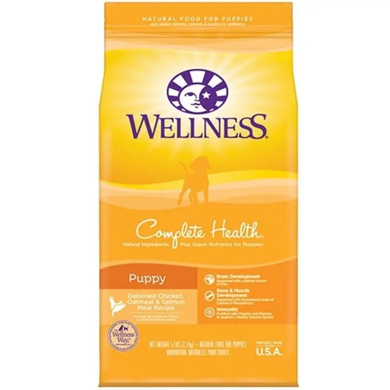 Wellness Complete Health Natural Puppy Chicken, Oatmeal and Salmon Dry Dog Food
