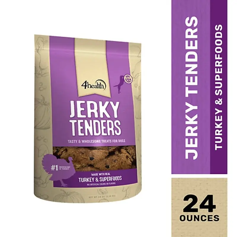 4healthTurkey Flavor Jerky Tenders Dog Treats, 24 oz.