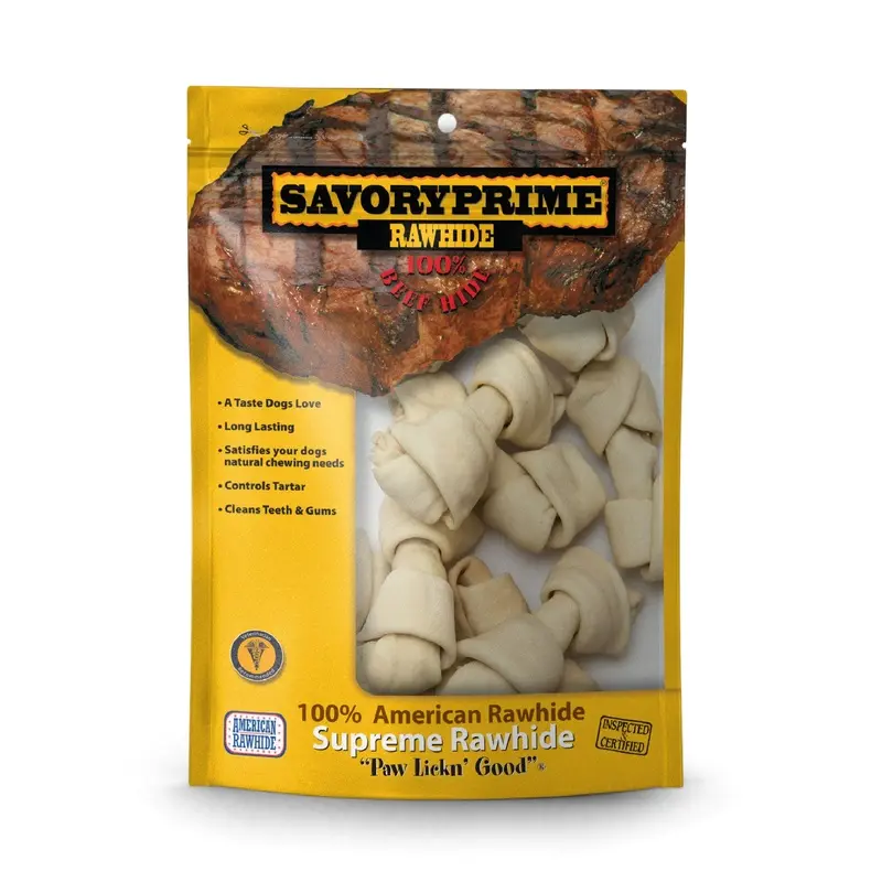 Savory Prime 4-5 Small Bone Value Pack White for Dogs - 10 pk