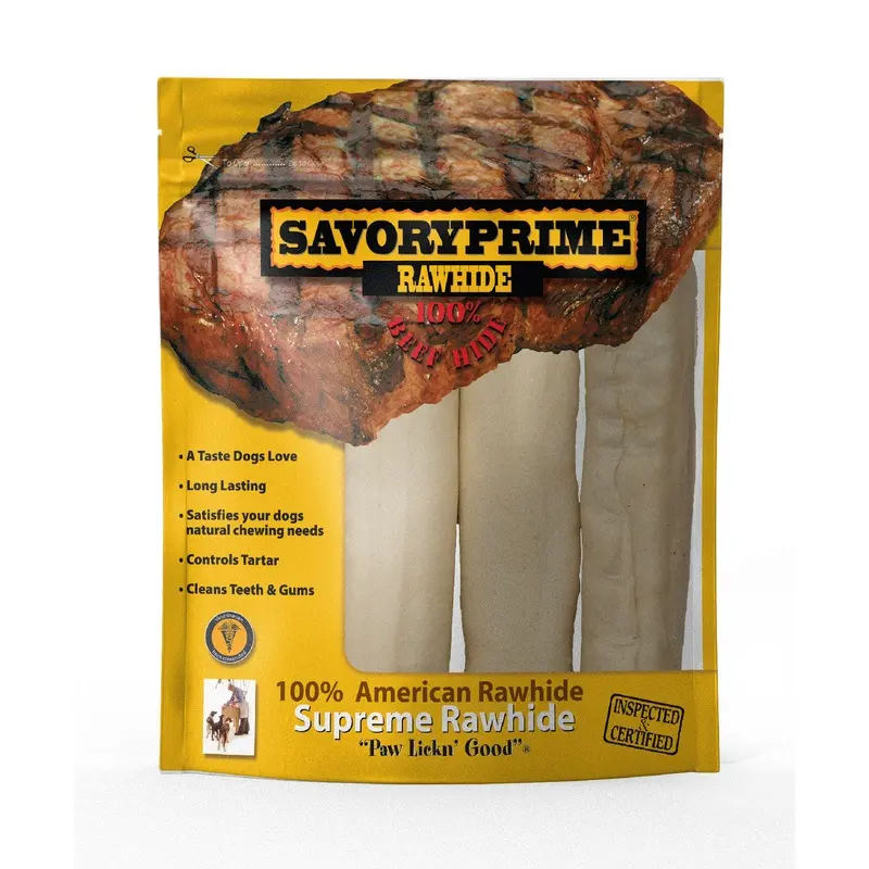 Savory Prime 6-7" AMERICAN Retriever Roll for Dogs - 3 pk