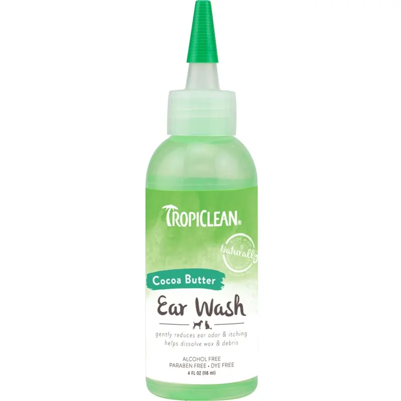 TropiClean Alcohol Free Ear Wash for Pets, 4oz