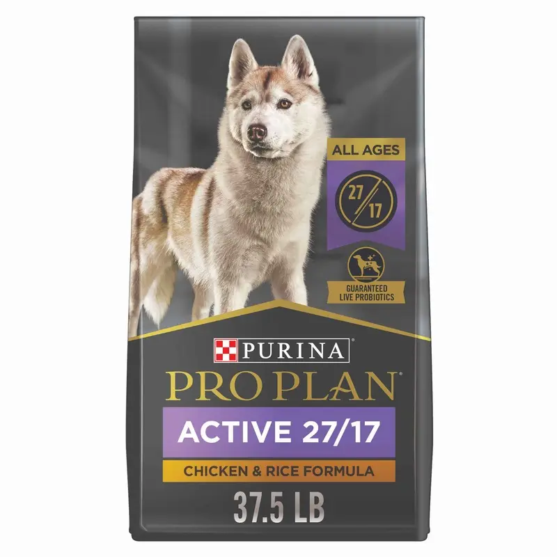 Purina Pro Plan Active, High Protein Dog Food, SPORT 27/17 Chicken & Rice Formula