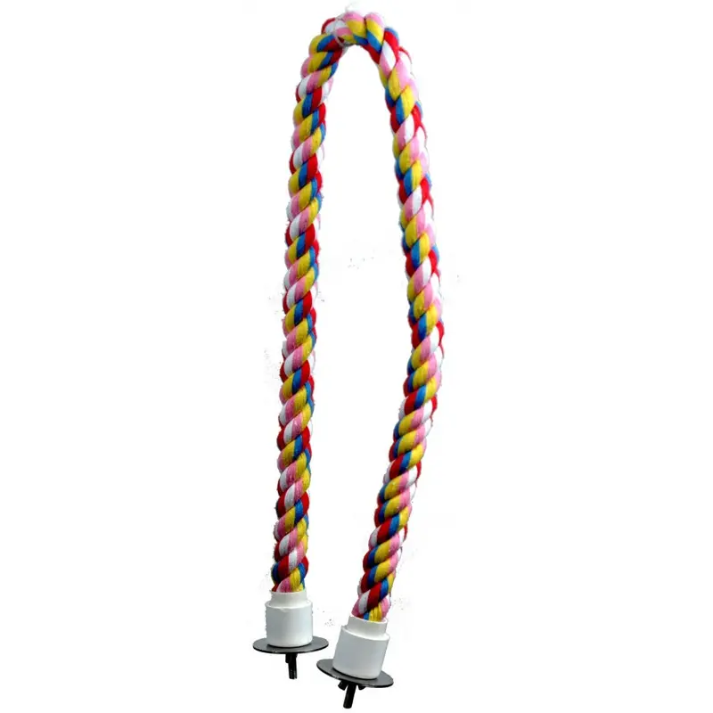 A & E Happy Beaks Cotton Cable Perch Bird Cage Accessory