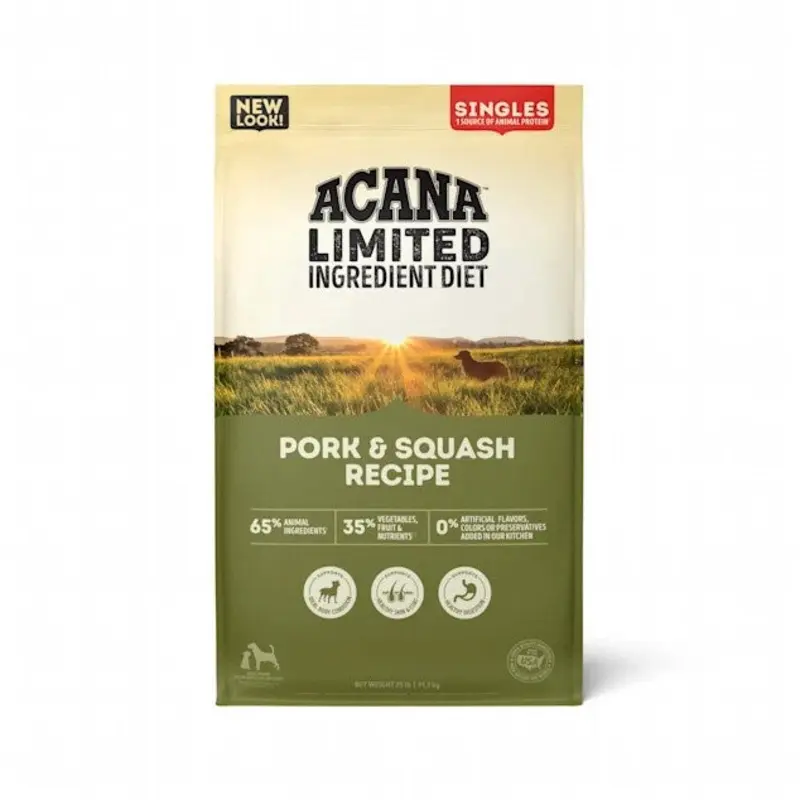ACANA Singles Pork & Squash Recipe Grain Free Dry Dog Food