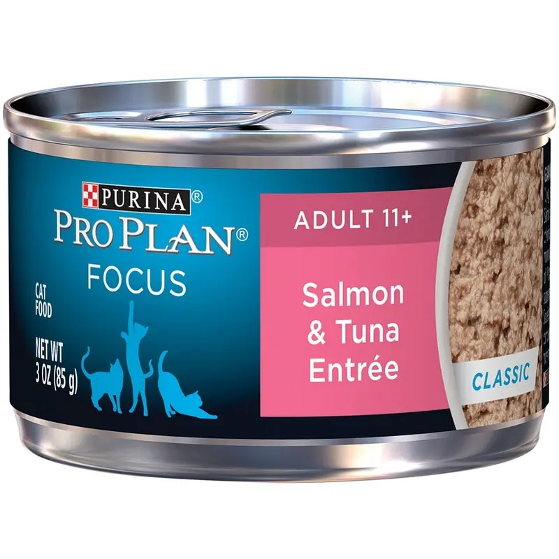 Purina Pro Plan Focus Senior Cat 11+ Salmon & Tuna Entree Canned Cat Food