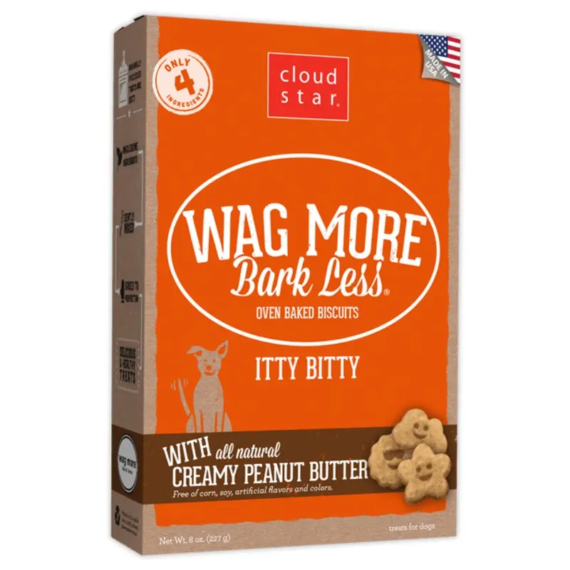 Cloud Star Itty Bitty Buddy Biscuits Peanut Butter Dog Treats