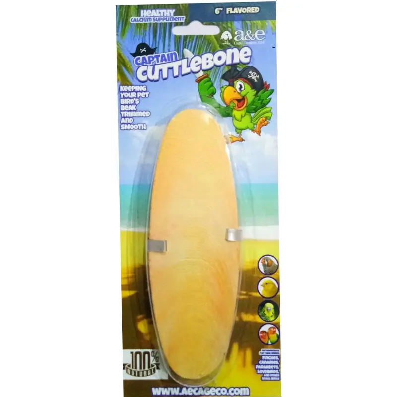 A&E Cage Company 6" Flavored Cuttlebone for Birds