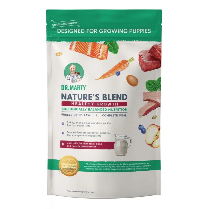 Dr. Marty Nature's Blend for Puppies Freeze Dried Raw Dog Food