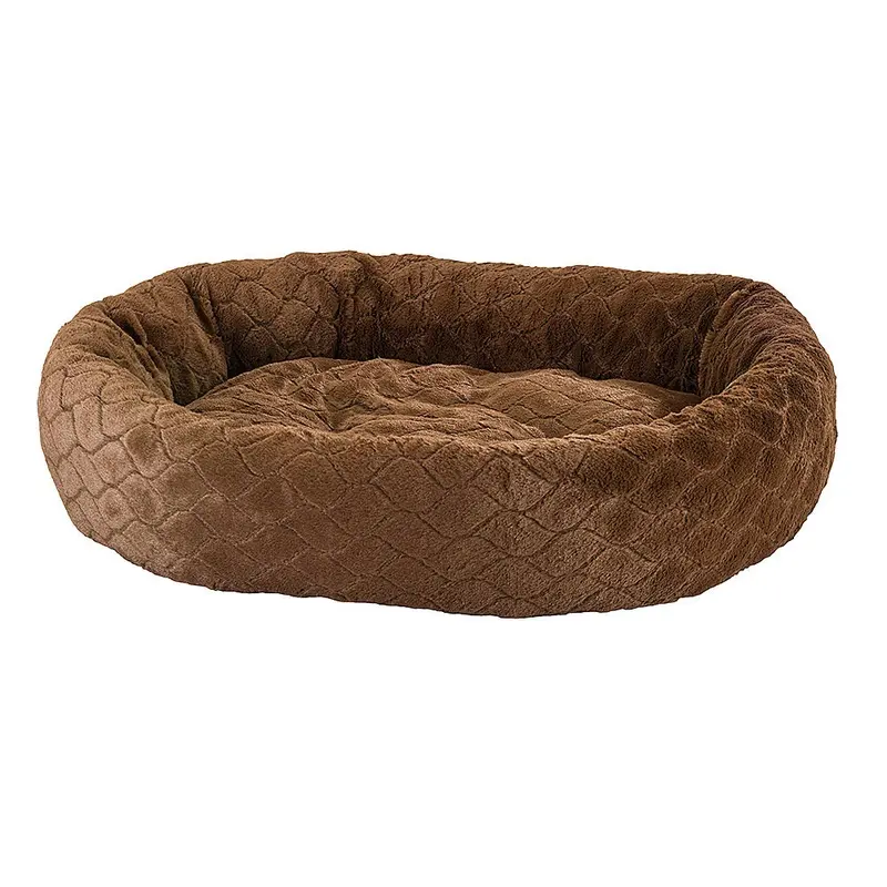 Sleep Zone Diamond Cut Lounger Dog Bed, 27 inch Chocolate
