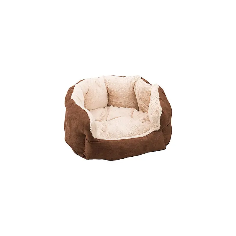 Sleep Zone Reversible Cushion Cuddler Dog Bed, 18 inch Chocolate