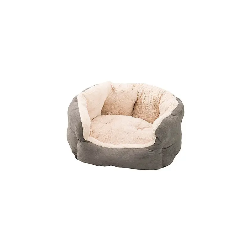 Sleep Zone Reversible Cushion Cuddler Dog Bed, 18 inch Lt Gray
