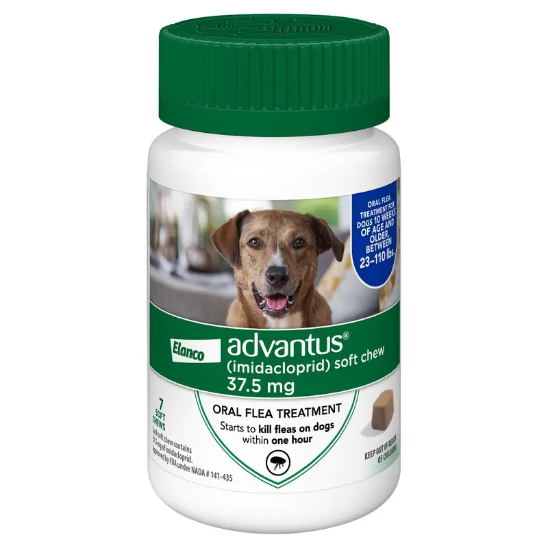 advantus Flea Control Soft Chews for Large Dogs 23-100 lbs, 7 count