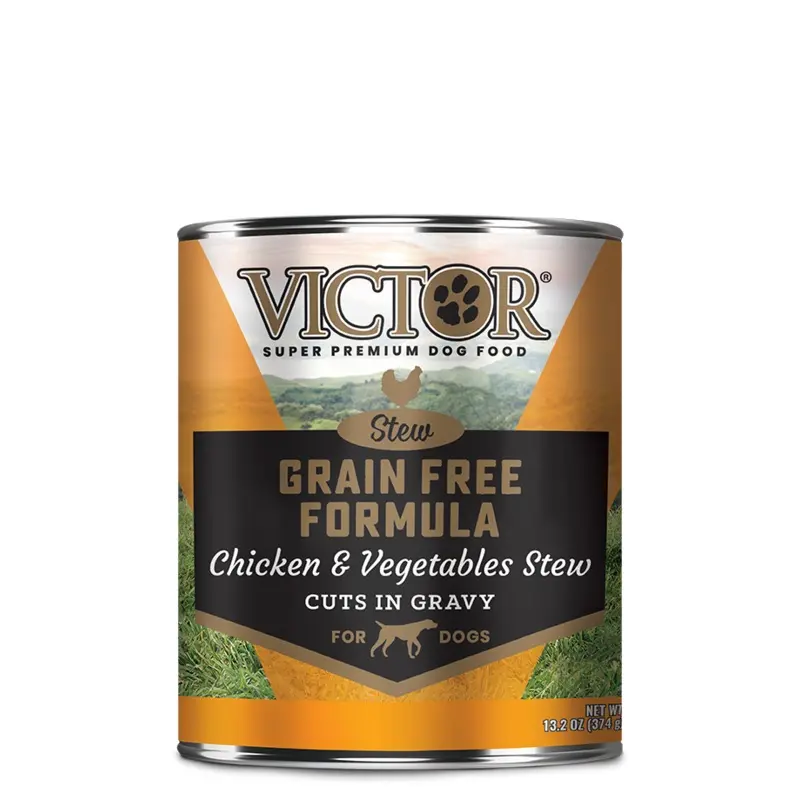 VICTOR Grain Free Formula with Chicken and Vegetables Stew Cuts in Gravy for Dogs