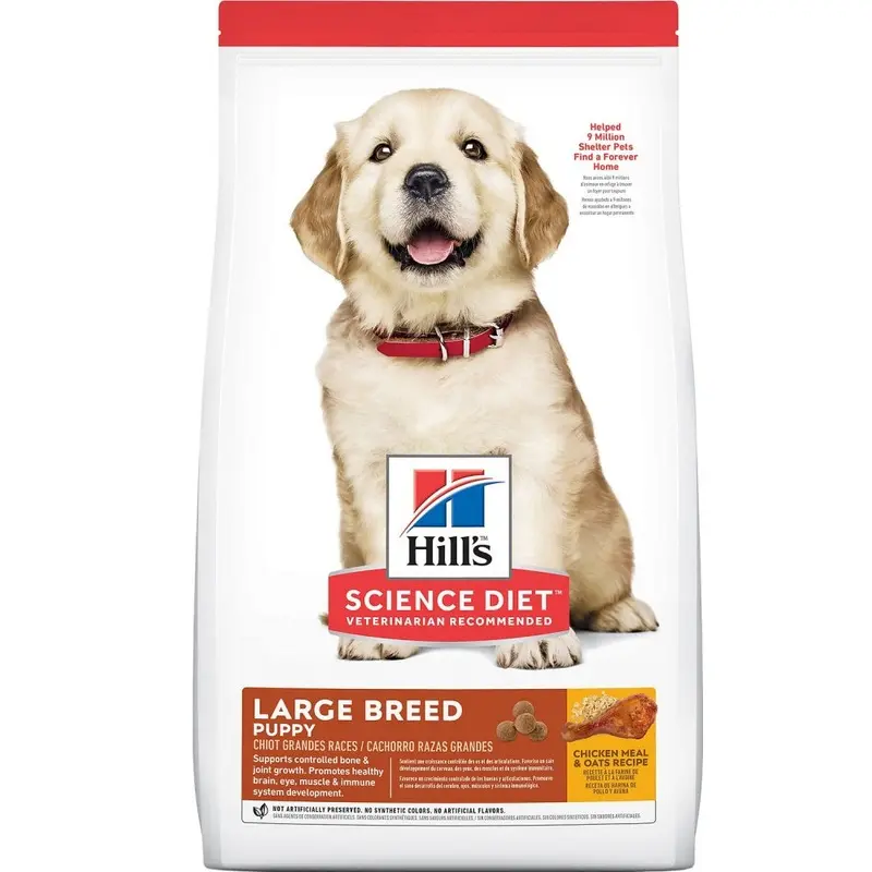 Hill's Science Diet Puppy Large Breed Chicken Meal & Oats Recipe Dry Dog Food