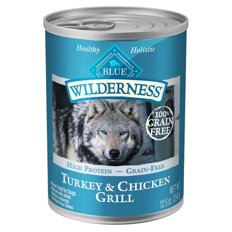 Blue Buffalo Wilderness Turkey & Chicken Grill Canned Dog Food