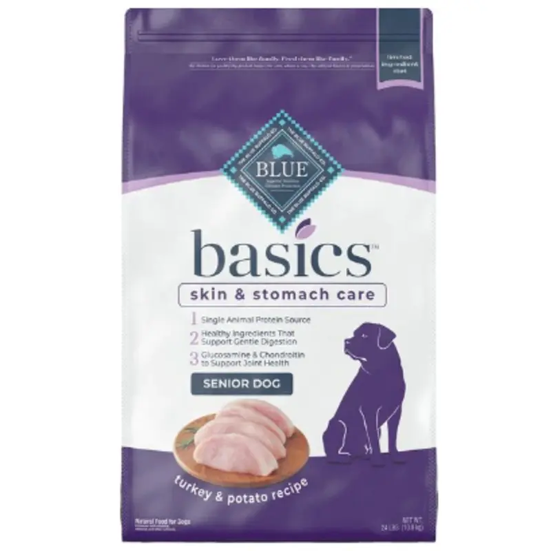 Blue Buffalo Basics Senior Turkey & Potato Recipe Dry Dog Food