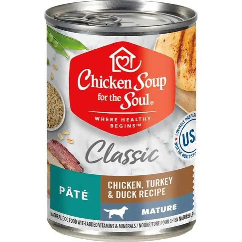 Chicken Soup For The Soul Mature Chicken, Turkey & Duck Recipe Canned Dog Food