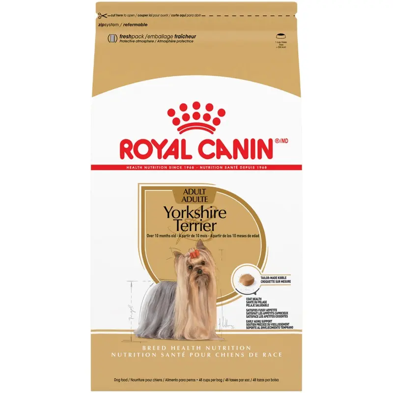 Royal Canin Breed Health Nutrition Yorkshire Terrier Adult Dry Dog Food, 2.5 lb