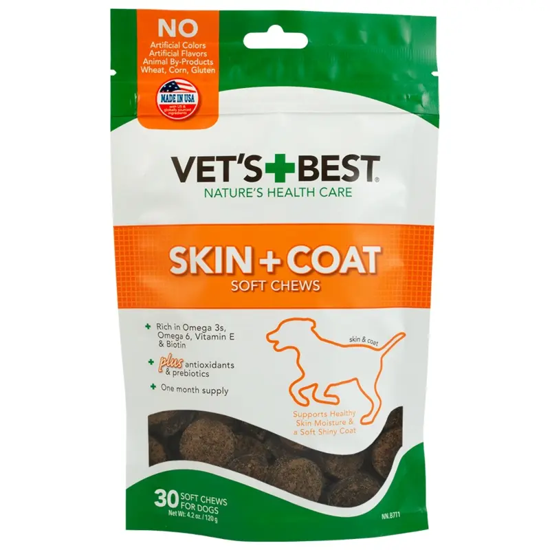 Vet's Best Skin & Coat Soft Chews 30ct