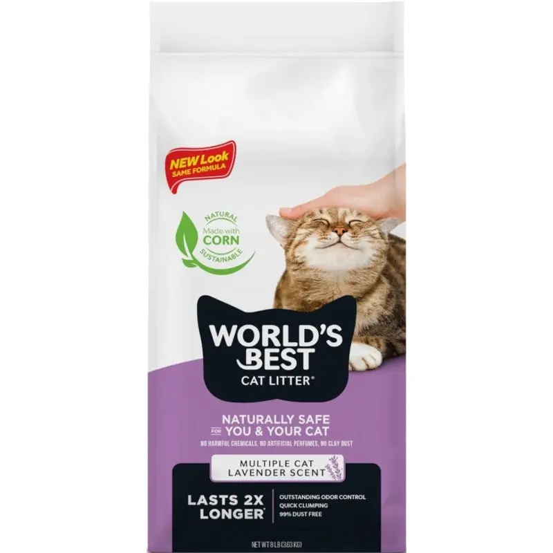 World's Best Lavender Scented Multiple Cat Clumping Formula Cat Litter