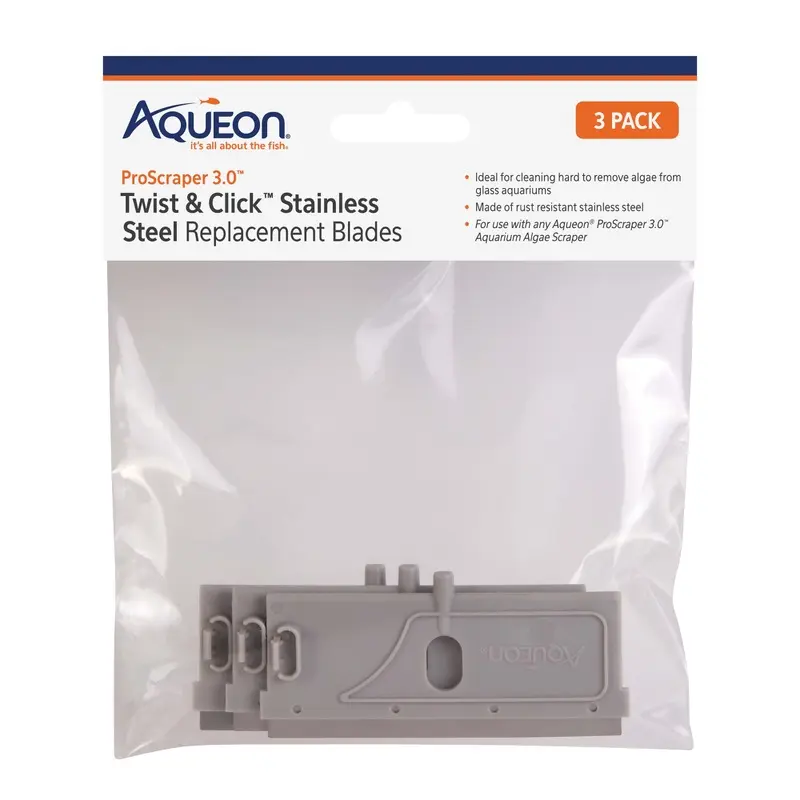 Aqueon ProScraper 3.0 Twist & Click Stainless Steel Replacement Blades One Size