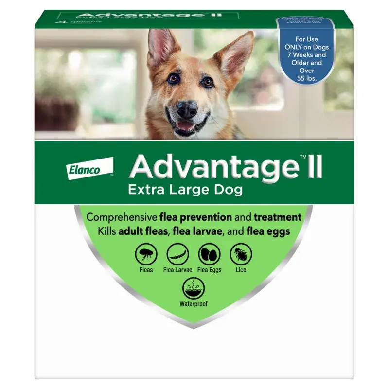Advantage II Extra Large Dog 4-Pack