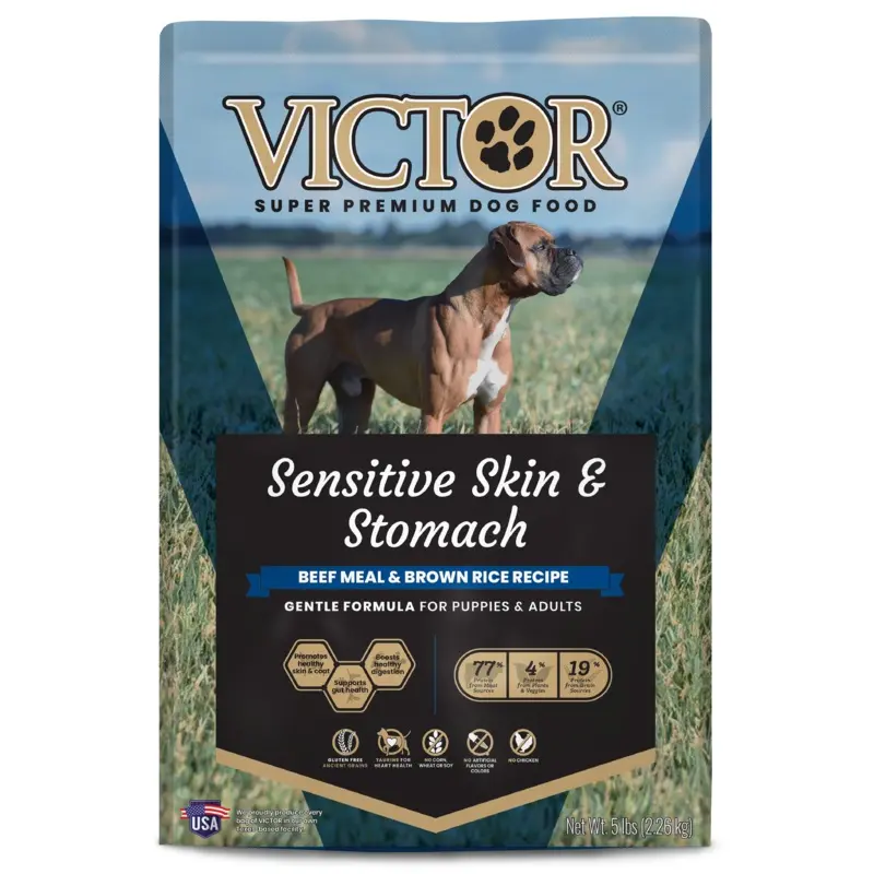 VICTOR Sensitive Skin and Stomach  Beef Meal and Brown Rice Recipe - 5lb