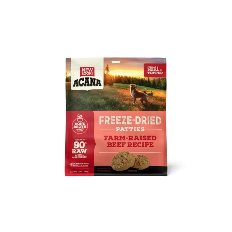 ACANA Freeze-Dried Food Patties Farm-Raised Beef Recipe 14OZ