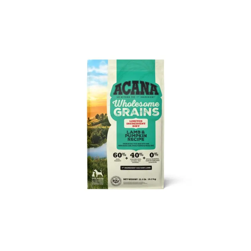 ACANA Wholesome Grains Lamb & Pumpkin 22.5lb
