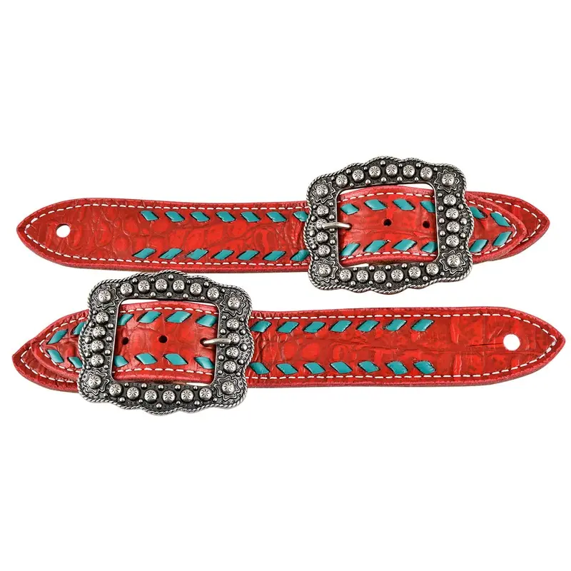 Buckstitch Belt Style Spur Straps