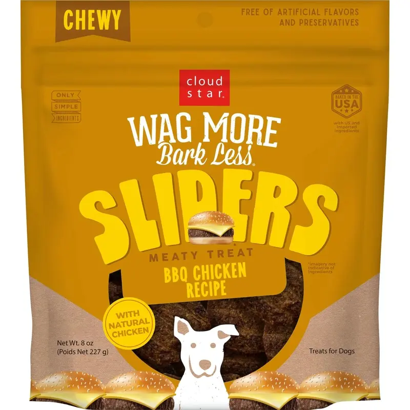 Cloud Star Wag More Bark Less Sliders Dog Treats, 8 oz