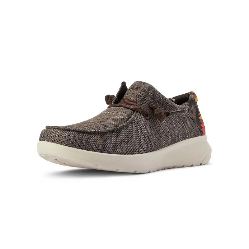 Ariat Men's Hilo Stretch Lace Shoes, Brown/Red Aztec