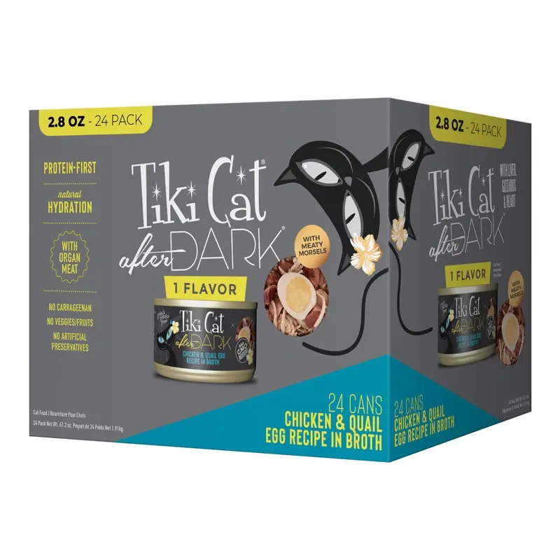 Tiki Cat After Dark Wet Cat Food, Chicken & Quail Egg Multi Pack