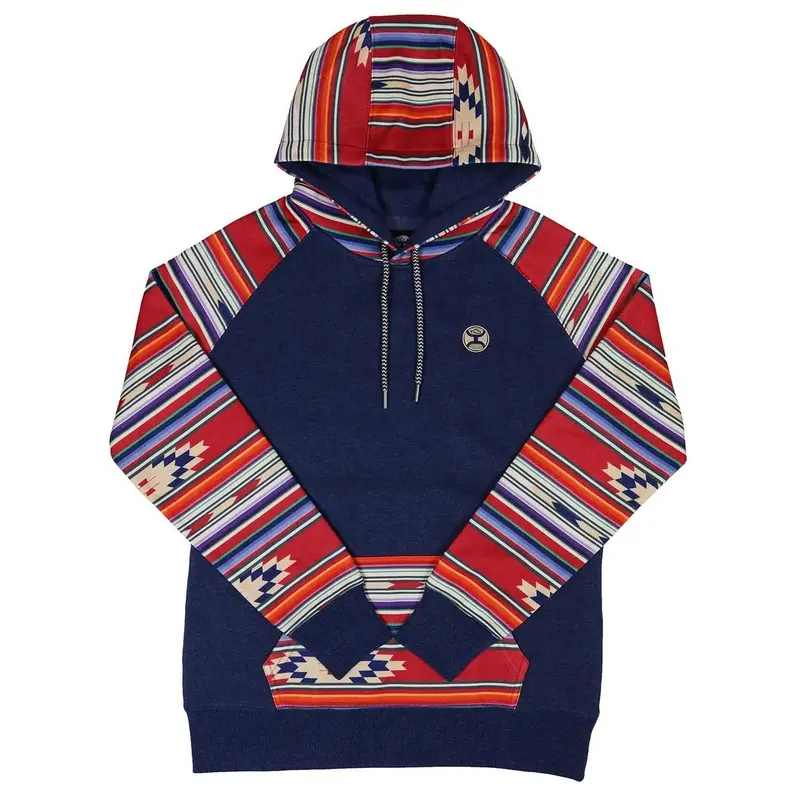 Hooey "Taos" Ladies' Hoody, Navy/Rd
